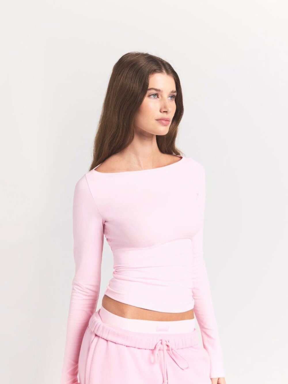 Baby Pink OFF THE SHOULDER TOP